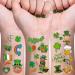 St Patricks Day Accessories Temporary Tattoos 10 Sheets Saint Patricks Day Accessories Green Shamrock Irish Waterproof Clover Tattoo Stickers for Women Men St Patricks Day Decor Party Favor Supplies
