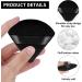 2Pcs Black Molain Triangle Makeup Puff Set - Soft Reusable Cosmetic Sponges for Loose Powder Foundation - Ideal for Eyes, Corners, Wet & Dry Makeup - Buy Online on GoSupps.com