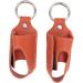 Asthma Inhaler Holder 2pcs Inhaler Case Inhaler Carrying Holder Clasp Closure Safety Carabiner Clip Portable PU Leather Inhaler Protective Holder (Orange) - Buy Online on GoSupps.com