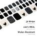 32 Pcs Black Heart Nail Foil for Toenails - Self-Adhesive Gel Nail Films UV Hardened Nail Wraps - Perfect Gifts for Women & Girls - Buy Online on GoSupps.com