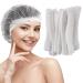 IJRPLM 100 Pcs Disposable Hair Net 21 Inch Hair Nets Food Service Elastic Non-Woven Disposable Bouffant Caps Head Cover Nets White
