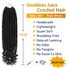 Goddess Locs Crochet Hair 16 Inch 6 Pack - Pre-looped Faux Locs for Black Women - Soft Synthetic Braiding Hair Extensions in 1B - Buy Online on GoSupps.com