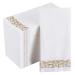 200 Pack Disposable Guest Towels Soft and Absorbent Linen-Feel Paper Hand Towels Durable Decorative Bathroom Hand Napkins for Kitchen,Parties,Weddings,Dinners or Events,White and Gold Gold Disposable Guest Towels