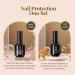 Beetles 2 Pcs 15ml No Wipe Gel Top Coat and Base Coat Set - Long Lasting Shine Finish | Soak Off LED Gel Base Top Coat for Glossy Nails - Buy Online on GoSupps.com