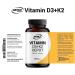Vitamin D3 K2 Depot - 240 Capsules (5000 IU Vitamin D3 + 200 mcg K2 MK7) | Additive-Free Made in Germany - Buy Online on GoSupps.com