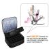 KGMCARE Double-Layer Nail Polish Storage Organizer Case - Holds 30 Bottles (15ml) - Geometric PU Leather - Black - Buy Online on GoSupps.com