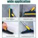 2 in 1 Cleaning Scrub Brush 120 Rotating Detachable Floor Scrub Brush with Long Handle V-Shaped Shower Brush for Cleaning with Squeegee for Bathroom Kitchen Floor Scrub BrushScrub Brush wi - Buy Online on GoSupps.com