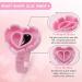 500pcs Pink Heart Shape Glue Rings for Eyelash Extensions - Disposable Smart Glue Cups by Narkysus - Buy Online on GoSupps.com