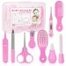Baby Healthcare and Grooming Kit RoseFlower 9 in 1 Newborn Essentials Nursery Care Set with Toothbrush Nail Clipper File Nose Cleaner Nasal Aspirator - Baby Item for Infant Toddlers Boys Girls Kids #10