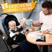 4 Universal Security Reflectors for Strollers - Velcro Fasteners | Sweet Babies & Clouds Moon Star Motif - Buy Online on GoSupps.com