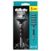 Gillette Mach3 Charcoal men's razor razor with 3 blades 1 Gillette razor 5 replacement blades with coal inspired handle