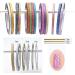 Oceaneshop 14 Colors Gold & Silver Nail Art Striping Tape Stickers Set | Women DIY Rolls Decoration 1/2/3mm - Buy Online on GoSupps.com