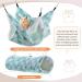Small Pet Cage Hammock & Tunnel Set - Guinea Pig, Ferret, Rat, Chinchilla Sleeper Accessories (Green) - Buy Online on GoSupps.com