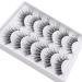 Veleasha Clear Band Fluffy False Eyelashes 6 Pairs Pack | 12-18mm, Full & Fluffy Extensions-Like Look - Buy Online on GoSupps.com