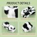 Face Wash Headband and Wristbands Set - Teen Girls Spa Headband for Makeup Remover and Skincare - Soft Fuzzy Cow Pattern Design - Buy Online on GoSupps.com