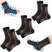 Ibdry compression socks only for night compression stockings compression socks at night-orthopedic compression socks compression socks for the night Brown 3PCs L/XL