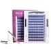 Individual Lashes DIY False Eyelashes 5 Style Cluster Lashes C CC D Curl 90 Pcs Individual Eyelashes Reusable Soft Natural Russian Lashes Eyelash Extensions Kit Clear Glue Individual Lashes 10-14mm 90 clusters kit - MIX