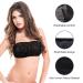 JUNFAN 50 Pack Disposable Strapless Bra Underwear for Women - Individually Wrapped for Beauty Salon, SPA, Spray Tanning - Black - Buy Online on GoSupps.com