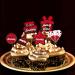 36PCS Black Red Happy Birthday Cupcake Topper Decorations for Men Women Happy Birthday Cake Topper Party Supplies Birthday Cupcake Picks Cake Decor - Buy Online on GoSupps.com