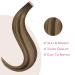 Salife Tape Extensions - Real Hair Balayage Chocolate Brown to Caramel Blonde | 10pcs 60cm Invisible Tape In Hair Extensions 30g - Buy Online on GoSupps.com