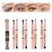 2 in 1 Double Ended Eyebrow Pencil Micro Percision Tip Fill and Defines Brows Natural Looking & Waterproof No Need to Sharpen Not Easy to Fade (Color : 05 Size : 1 size) 1 count (Pack of 1) 05