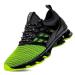 SKDOIUL Sport Running Shoes for Mens Mesh Breathable Trail Runners Fashion Sneakers 10.5 8066-green