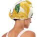 Eco-Friendly Green Yellow Leaf Hair Towel 2 Pack | Super Absorbent Quick Dry Hair Turbans for Women & Girls - Buy Online on GoSupps.com