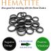 Morchic Hematite Stone Rings for Anxiety Balance Root Chakra - Pack of 20 Mixed Size 6mm Plain Band Rings for Women, Men, and Unisex - Buy Online on GoSupps.com