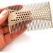 Comb Stainless Steel Beard Comb Stainless Steel Men Beard Comb Credit Card Size Easy to Carry Beard Straightener wooden comb - Buy Online on GoSupps.com