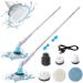 Electric spinn Scrubber - 2000mAh Shower Cleaner Brush Electric | Auto-Rotate Shower Scrubber | 7 Replaceable Brush Heads | Tub Scrubber with Retractable Handle | Household Tools for Tile Floor - Buy Online on GoSupps.com