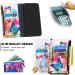 Miago Colorful Butterfly Flower Leather Case for Huawei Y5 2019 - 9 Card Slots Zip Flip Wallet Cover - Buy Online on GoSupps.com