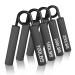 CrazyRope hand trainer forearm coach 4er or 6 Pack 22.5-135kg Metal Griffkraft Trainer wrist coach training device for hand training and hand muscle training fitness equipment for home black 4 Pack