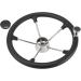 NovelBee 15-1/2 Stainless Steel Boat Marine Destroyer Steering Wheel with Black PU Foam and Knob - Buy Online on GoSupps.com