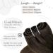 Hetto Real Hair Extensions 35cm Dark Brown #4 Remy Tresses for Sew-In | 80g Natural Look - Buy Online on GoSupps.com