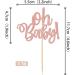 36 Pack Oh Baby Cupcake Toppers Glitter Baby Shower Cupcake Picks for Baby Shower Kids Gender Reveal Theme Party Cake Decorations Supplies Rosegold 1-rose Gold - Buy Online on GoSupps.com