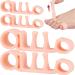Silicone Toe Sleeves - 2 Pairs | Soft Toe Straighteners & Bunion Correctors | Washable & Reusable Pain Relief - Buy Online on GoSupps.com