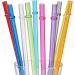 ALINK 10.5 Long Rainbow Colored Reusable Straws for 20oz/30oz Tumblers - Set of 10 with Cleaning Brush - Rainbow Colors - Buy Online on GoSupps.com