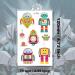 Ooopsiun Luminous Robot Temporary Tattoos for Boys - 90 Glow in The Dark Styles | Robot Birthday Party Decorations & Favors for Kids - Buy Online on GoSupps.com