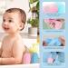 2 PCS Super Soft Exfoliating Bath Sponge Set - Gentle 3D Magic Dead Skin Remover for Spa-Like Shower Experience - Reusable for Adults & Children - Blue Pink - Buy Online on GoSupps.com