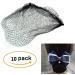 Invisible Elastic Edge Mesh Hair Nets - 10 Pack, 50cm Reusable - Coffee Color - Buy Online on GoSupps.com