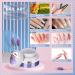 Morovan Builder Gel Nail Kit - 6 Colors UV Gel Set for Nail Extension | Clear & White Hard Gel with Forms Brush | DIY Nail Art Supplies for Beginners - Buy Online on GoSupps.com
