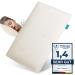 KNERST children's pillow - ergonomic pillow children's room with memory foam - pillow 25x50 cm Ideal as a children's pillow - pillow 25x50 for a relaxing sleep including pillow cover - pillow children 25 x 50 cm