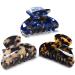 3 Packs Women Medium Hair Clips Tortoise Claw Clips Celluloid Jaw Clips Leopard Print Hair Clamps Fashion Hair Accessories Tortoise shell Light tortoise shell Blue