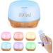 SK Depot Essential Oil Diffuser 500ml Ultrasound Aromatherapy Diffusers Remote Control Air Quiet Diffuser Aroma Diffusers Humidifier 7 Colors of Lights and for Bedroom Yoga Spa (Light Wood) - Buy Online on GoSupps.com