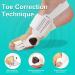 Orthopedic Bunion Corrector for Women & Men - Adjustable Toe Straightener with Silicone Pad and Heel Strap - Buy Online on GoSupps.com