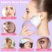 RoseFlower Ice Facial Roller & Cat Paw Shaped Ice Mold Set - Reduce Puffiness, Minimize Pores, Sunburn Repair - LeakProof Design - Purple - Buy Online on GoSupps.com