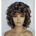 KEAT Short Big Curly Kinky Wig for Black Women | Afro Wavy Synthetic Wig with Bangs for African American Women | K002 Black/Brown Highlights - Buy Online on GoSupps.com