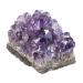 Nupuyai Natural Amethyst Druse Rough Stone Irregular Crystal Cluster Druse Piece Reiki Healing Stone Decoration Amethyst L