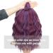 ENTRANCED STYLES Fuchsia & Purple Wavy Curly Bob Wig with Bangs - Heat Resistant Synthetic Party & Cosplay Wig for Women - Buy Online on GoSupps.com