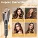 Rotating 1 Inch Curling Iron | Dual Voltage Beach Waver | 4 Temperature Settings | Anti-Scald Fast Heating for Long & Medium Hair - Buy Online on GoSupps.com
